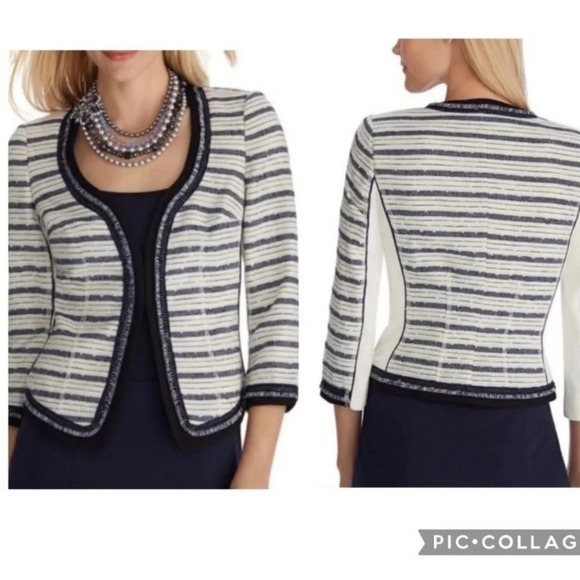 White House Black Market Women's Tweed Blazer Size XS - Picture 1 of 7